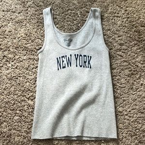 brandy melville grey tank - new york